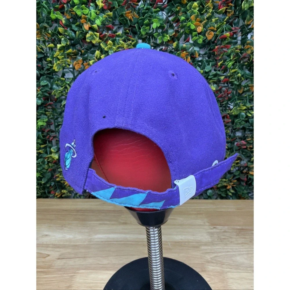 Miami Heat‎ NBA Hardwood Classics New Era M/L Snapback Hat Cap Purple Turquoise